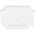 thumbnail image 2 of 24"OD x 2"ID x 14 1/4"C x 1"P Locke Architectural Grade PVC Contemporary Ceiling Medallion, 2 of 4