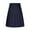 A-Navy, variant on Jinhomg Plus Size Skirts for Women Casual Solid Pleated Midi Skirt Comfort Elastic Waist School Uniform Skirts Flowy Tennis Skater Skirts Navy XXXXL