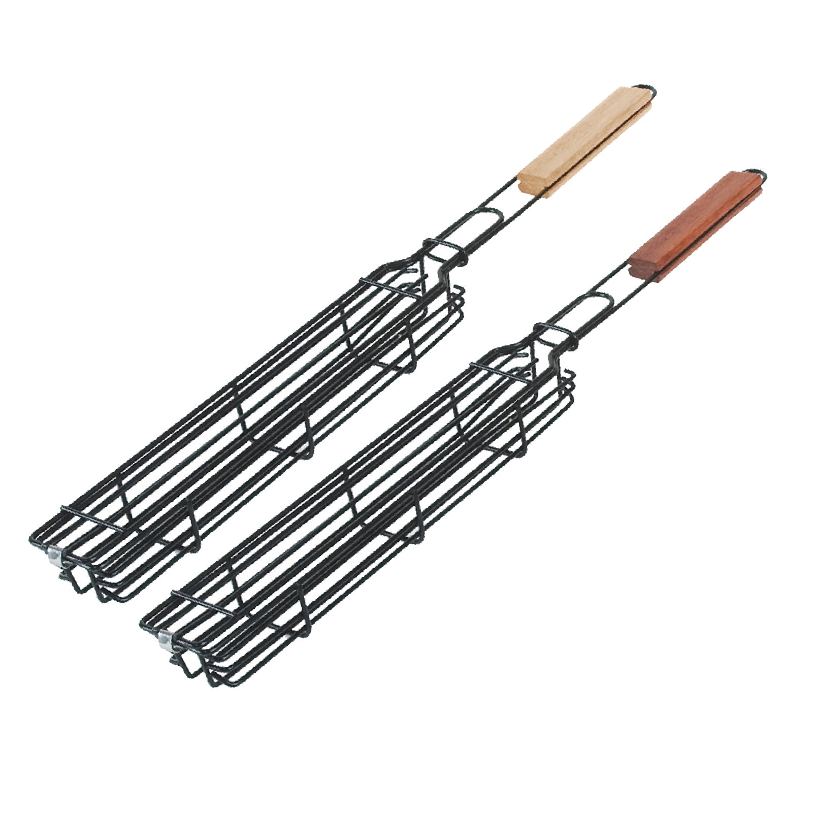 Charcoal Companion Kabob Grilling Baskets Nonstick Steel Stick Coating Set of 4 
