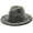 Black, variant on YUUZONE Wide Brim Fedora Hat for Woman Full Rhinestone Felt Top Hats Dancer Singer Hat