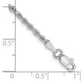 thumbnail image 2 of 10k White Gold 2mm Diamond-Cut Rope Chain, 2 of 2