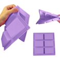 thumbnail image 4 of Molde de silicona para jabón, 2 uds., 6 cavidades, molde de silicona DIY rectangular para hornear pasteles, galletas de Chocolate, cubitos de hielo, trabajo hecho a mano en casa Zhivalor MZQ-0795-3, 4 of 7