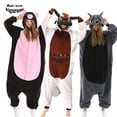 thumbnail image 2 of Extra Large XXL Man Shark Adult Pajamas Christmas Deer Animal Red Panda Cartoon Halloween Cosplay Female Onesie Raccoon Kigurumi, 2 of 4