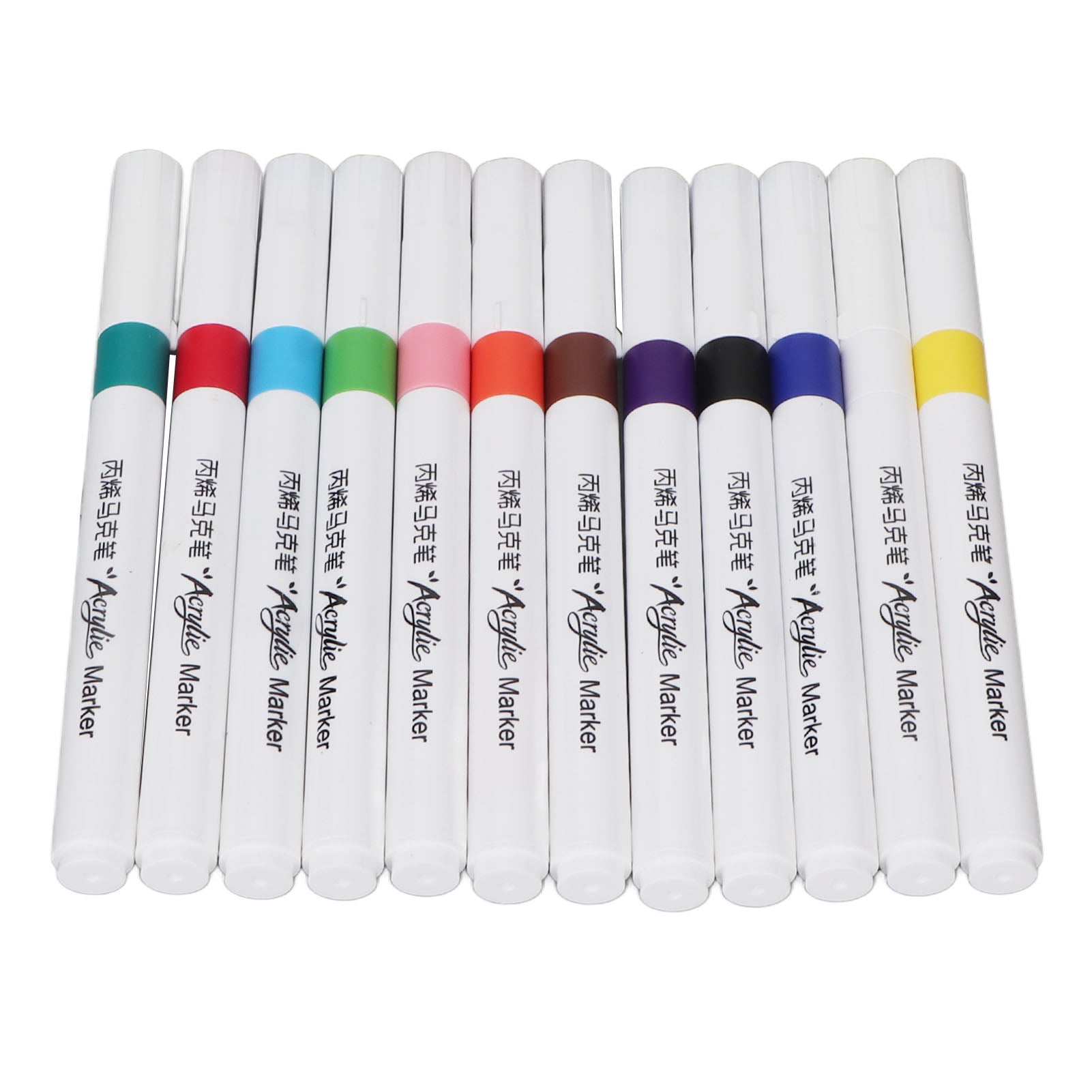 Art Acrylic Paint Pens, 46 Acrylic Paint Markers, Extra Fine Tip Paint Pens  (0.7mm), Great for Rock Painting, Wood, Canvas, Ceramic, Fabric, Glass, Age  5+ Year, Adult 
