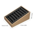 thumbnail image 2 of PAMINGONO Rings Organizer Tray For Retail Counter Organize Rings Wooden Pu Coffee 1Set, 2 of 6