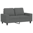 thumbnail image 2 of vidaXL 3 Piece Sofa Set Dark Grey Fabric, 2 of 5