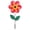 Red, variant on In the Breeze 2743 - 19 Inch Teal Sunflower Wind Spinner with Leaves - Colorful Flower for your Yard and Garden