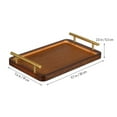 thumbnail image 4 of Bandeja de bambú con asas: Bandeja china para té, ideal para la mesa de centro, el sofá, el desayuno, la cena o cualquier otra comida. Plato de madera para comer., 4 of 8