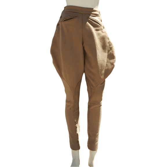 Womens Khaki Jodhpurs Breeches for Horse Riding and Equestrian Sports Pants