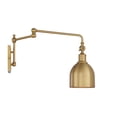 thumbnail image 6 of Trade Winds Lighting 1-Light Wall Sconce In Natural Brass, 6 of 8