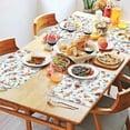 thumbnail image 2 of Pioneer Flower Floral Print Pattern Summer Placemats Table Placemats Set Of 4-Linen Kitchen Washable Placemats Table Mats 12x18 Inch Non-Slip Heat Resistant, 2 of 5