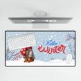 thumbnail image 4 of Hello Winter Abyssinian Smiling in Red Scarf Hat Welcome Christmas Desk Mat Full Keyboard Mouse Pad Cat Lover Kitten Owner Gifts Large Mousepad - 00017, 4 of 5