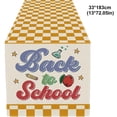 thumbnail image 3 of Aufmer Literary Book Printed Style Tablecloth Soft Color Matching Design Simple Elegant Styling For Household Classroom Daily Festival Dining Scene Arrangement(72.04x12.99in), 3 of 9