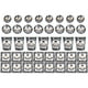 thumbnail image 1 of Juego de 68 platos y vasos de papel para fiesta de graduación de 2021 (negro y blanco), 1 of 6