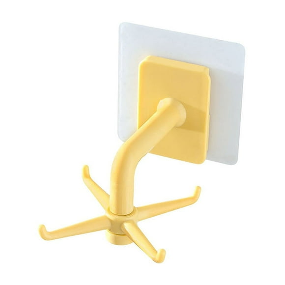 VBXOAE Crochet de Cuisine Rotatif à 360 Degrés Non Perforé Forte Adhérence Multifonctionnel pour Cuisine Salle de Bain et Bureau Installation Facile Sans Dommage pour les Surfaces