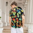 thumbnail image 2 of Lollipie Hawaiian Shirt for Men Short Sleeve Button Down Shirts Floral Tropical Holiday Beach Shirts, 2 of 7
