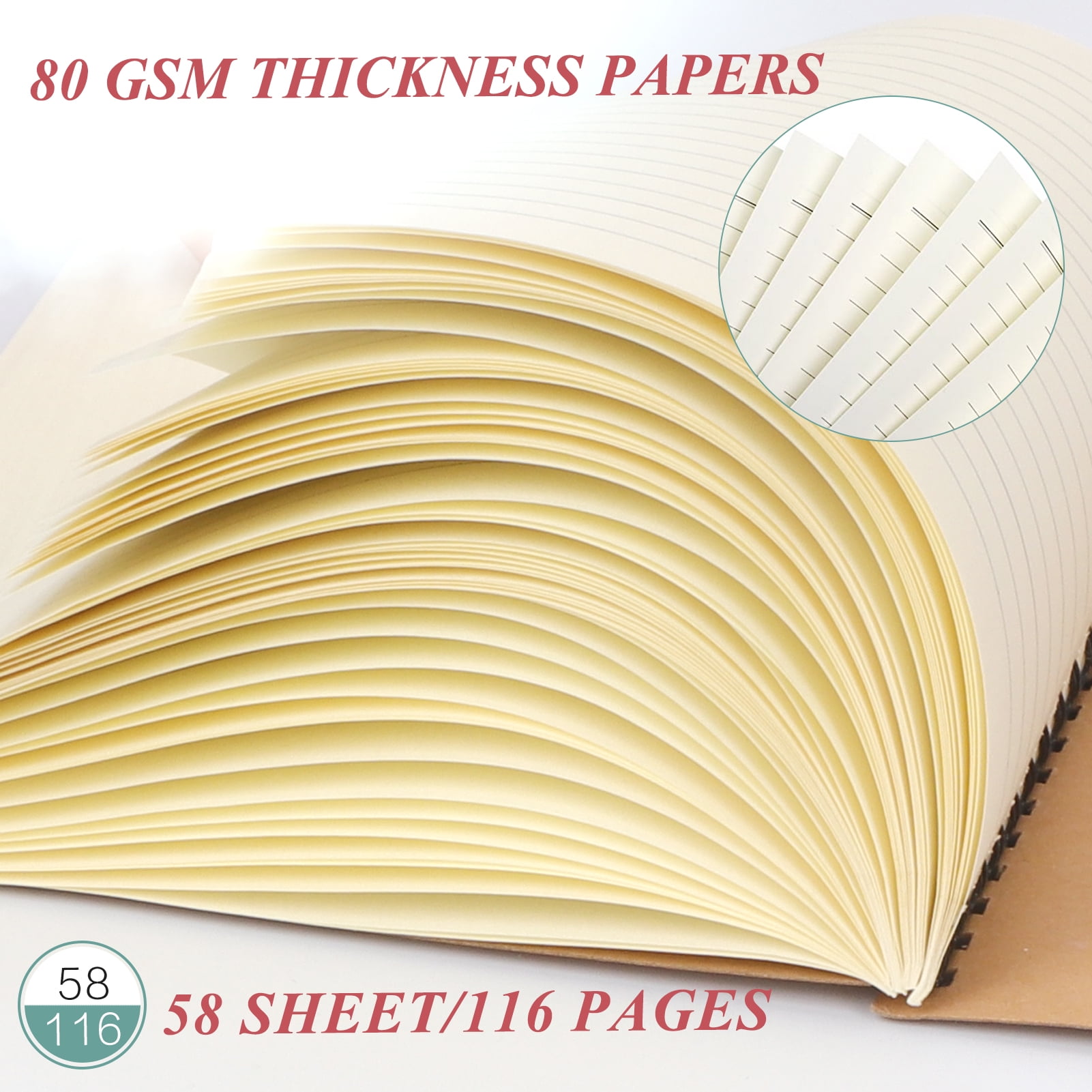 Toplive A5 Spiral Notebook 4 Pack Kraft Cover Ruled Journals Toplive A5 Spiral Notebook 4 Pack Kraft Cover Ruled Journals