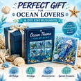 thumbnail image 5 of Ocean Theme Pearl Art DIY Kit, Special Shape Pearl Art Kit, Diamond Pearl Art Kit, DIY Pearl Painting Craft Kit for Adults Beginners, Ocean Wall Decor, 5 of 7