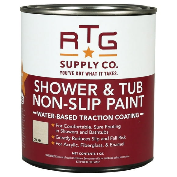 RTG Shower & Tub Non-Slip Paint (Quart, Cream)