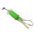 thumbnail image 2 of Accesorios de cebo de pesca con señuelo de falda de calamar luminoso para agua salada (luz verde), 2 of 3