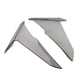 thumbnail image 5 of Deflectores de aire laterales para parabrisas y alerones laterales altos para motocicletas 2022-2025 Gris, 5 of 9