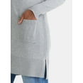 thumbnail image 4 of Time and Tru Women’s Longline Button Front Cardigan Sweater, Lightweight, Sizes XS-XXXL, 4 of 5