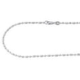 thumbnail image 3 of 10K White Gold 2MM Beaded Typhoon Moon Cut Italian Chain Necklace 16 Inch, 3 of 5