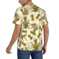 thumbnail image 2 of Fotbe Monkeys and Pinealpples Baseball Jersey Shirt for Men and Women, Casual Short Sleeves Button Down T-Shirt-4X-Large, 2 of 9
