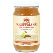 Kauffman Orchards Cinnamon Pear Jam, All Natural, No Preservatives, 9 Oz. Pack of 6