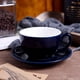 thumbnail image 1 of Taza y platillo Barista Latte Art, gran capacidad a elegir para Latte, Cappuccino y Double Espresso 220ml Negro brillar Hogar, 1 of 5