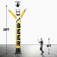 thumbnail image 2 of 20FT Tall Inflatable Tube Man Cold Beer Wacky Wavy Dancing Guy (18''Diameter) for Outdoor Decoration Advertising Business Promotion - Food Theme (Blower Not Included), 2 of 7