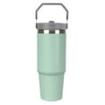 thumbnail image 3 of Stitch Hawaiian Tropical 30oz Stainless Steel Tumblers with Flip Straw & Handle, Insulated Double Walled Water Bottle for Home, Office, Car, Leak Proof, Reusable, 3 of 5