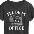 thumbnail image 3 of Instant Message - I'll Be In My Office Sewing - Women's Short Sleeve Graphic T-Shirt, 3 of 6