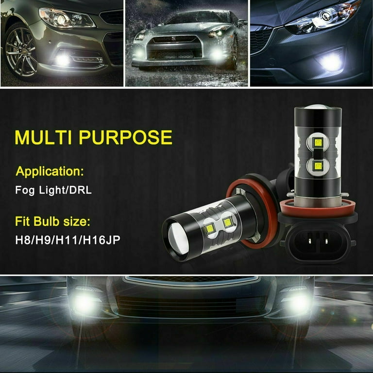Shenkenuo 9005 9006 9145 LED Headlight Fog Light Bulbs Combo For Dodge Charger 2006-2009 White Shenkenuo 9005 9006 9145 LED Headlight Fog Light Bulbs Combo For Dodge Charger 2006-2009 White
