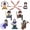 BH-DS005, variant on 8 Pcs/Set Anime Heroes Building Block Figures Set | Collectible Manga Model Dolls | Desktop Display Gifts for Fans & Collectors
