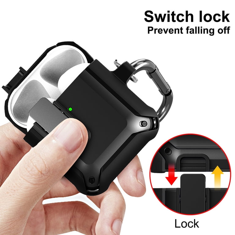 Secure-Click Series for Apple Airpods 1st & 2nd Gen, Rugged Hybrid