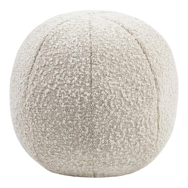 TOV Furniture Boba Coussin en Tissu Polyester Transitionnel 14x14 Pouces Beige