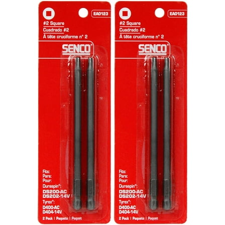 Senco EA0123 DuraSpin #2 Square Bits for DS200 2 - 2 Packs