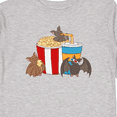 thumbnail image 4 of Inktastic Movie Loving Bats with Popcorn and Soda Boys or Girls Long Sleeve Toddler T-Shirt, 4 of 5