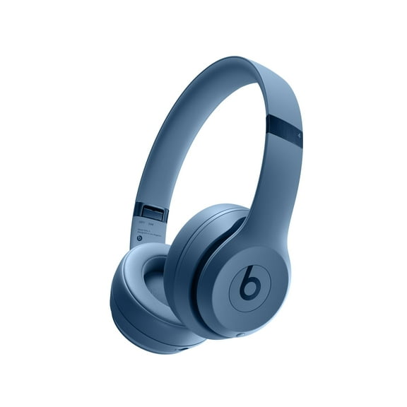 Restored Beats by Dr. Dre Wireless Bluetooth On Ear Headphones Solo4 - Slate Blue with Microphone