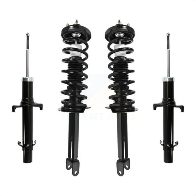 Transit Auto Front Rear Complete Suspension Shocks Strut and Coil Spring Mount Assemblies Kit for Car 2008-2012 Honda Accord - Left Right Side (Driver Passenger) K78M-100371