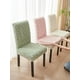 thumbnail image 2 of Nvzi 6 Pack Geometric Jacquard Plush Dining Chair Slipcover Removable Washable Soft Fuzzy Fluffy Chair Seat Protector Cover for Home Party Hotel Wedding Ceremony, Green, 2 of 4