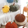 thumbnail image 3 of Pumpkin Pillows, Halloween Pumpkin Throw Pillows, 3D Pumpkin Shaped Pillow for Fall Room Decor Gifts, Soft Plush Cute Fluffy Thanksgiving Pillow, Fall Pillows (1 Pack Orange, 7.87 Inch), 3 of 7
