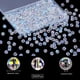 thumbnail image 2 of 1 caja de 300 cuentas facetadas de 8 mm, cuentas redondas de vidrio, cuentas espaciadoras de piedras preciosas redondas de color transparente AB, 2 of 6