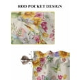 thumbnail image 6 of Easter Eggs Living Room Curtains 2 Panel, Spring Flowers Truck Leaves Butterflies Beige Cafe Window Treatment, Farmhouse Bedroom Bathroom Kitchen Curtains Drapes 104"x45", 6 of 6