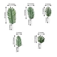 thumbnail image 3 of Efavormart 5 Pack - Green Palm Leaf Stems, Artificial Leaves For Hawaiian Luau Party Decoration - Assorted Size for DIY, Wedding, Jungle Theme, Outdoor Garden Table Decor, Floral Arrangements, 3 of 11