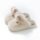 thumbnail image 3 of Zapatillas de algodón de conejo de Jade para mujer, invierno, dibujos animados lindos Baotou, pareja en casa, padres e hijos, hombres, uso doméstico peludo, 3 of 5