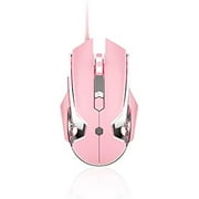 AJAZZ AJ120 Wired Gaming Mouse Programmable ,4DPI Switch Plating Mouse Pink