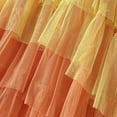 thumbnail image 5 of RYKJLWY Maxi Skirt Women's Tulle Skirt Ruffle Multilayer Mesh A Line Tier Tutu Prom Wedding Long Tulle Skirts Boho Skirts for Women (Blue,One Size), 5 of 7
