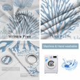 thumbnail image 4 of Blue Coastal Blackout Curtains for Bedroom/Living Room, Thermal Insulated Kitchen Curtains, Nautical Starfish Summer Beach Coral Grommet Darkening Window Treatment Drapes 52"x72"x2, 4 of 8
